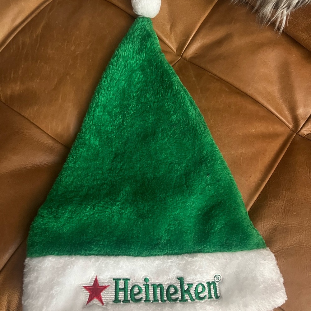 Heineken Green Santa Hat